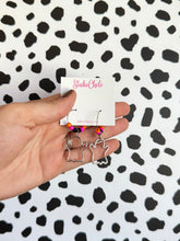 Load image into Gallery viewer, Ghost Bead Hoops