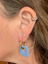 Load image into Gallery viewer, 90's Butter Mom | Blue Square Hoops