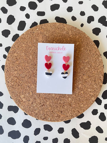 Stripe Mini Heart Triples