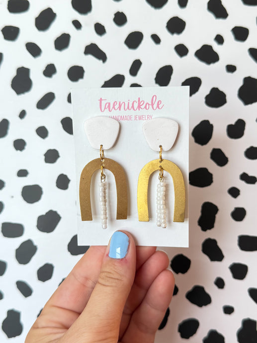 White | Beaded Lindsay