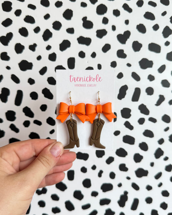 *CUSTOM* Large Bow Boot Dangles
