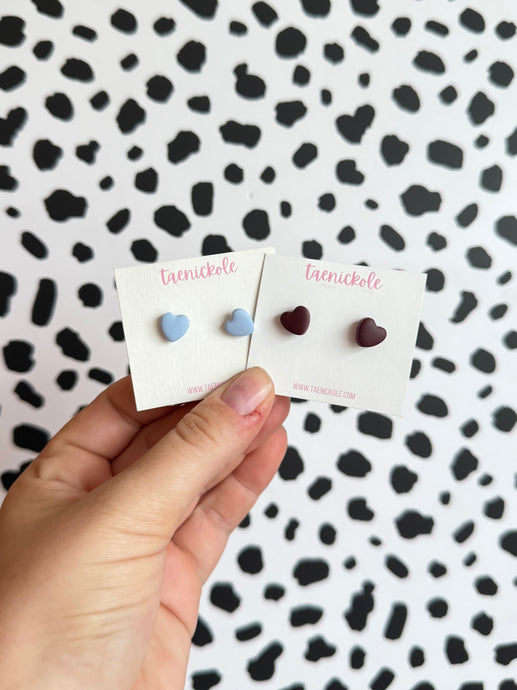 *CUSTOM* Small Heart Studs