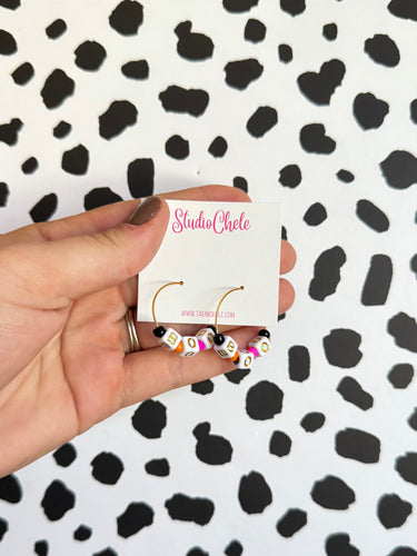 Boo Bead Hoops