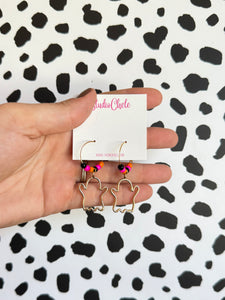 Ghost Bead Hoops