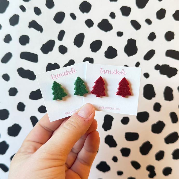 Glitter Tree Dangles