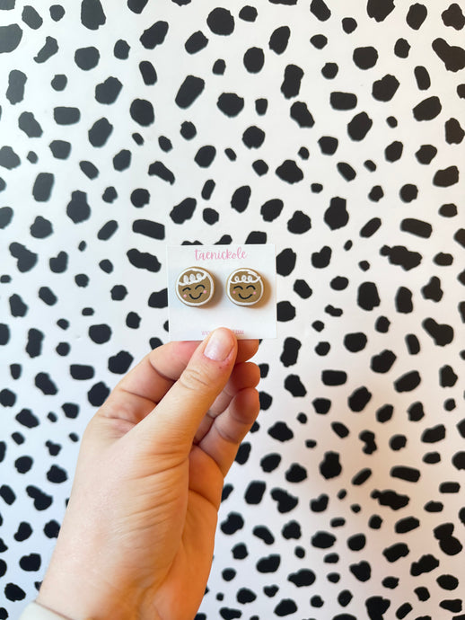 Gingerbread Head Studs