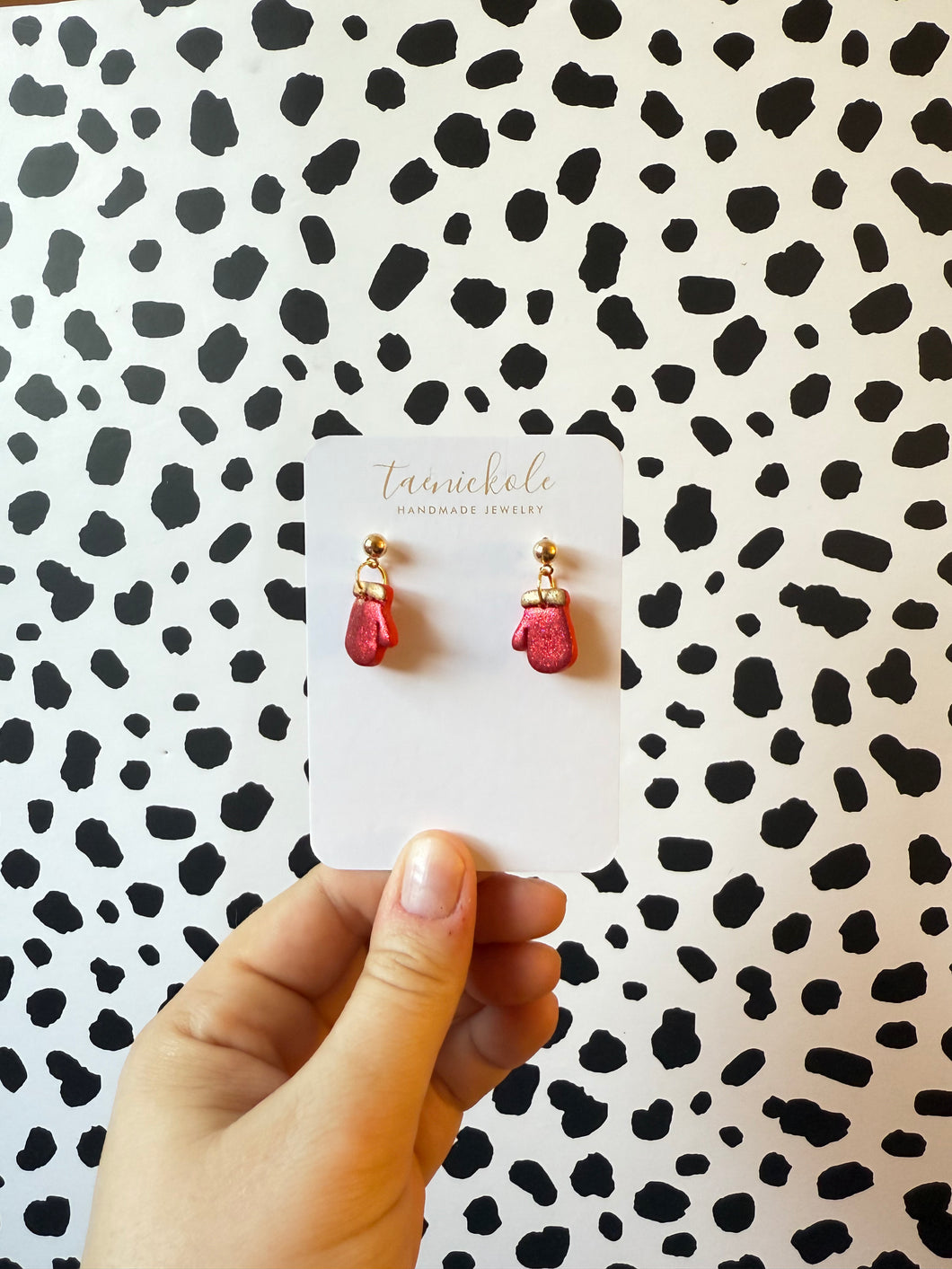 Traditional Christmas | Glitter Red Mitten Dangles