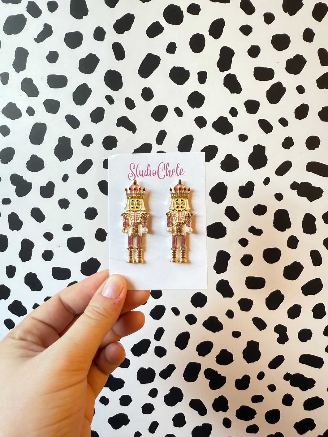 Pink Enamel Nutcrackers