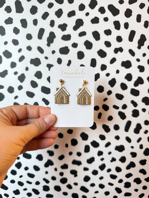 Gingerbread House Dangles