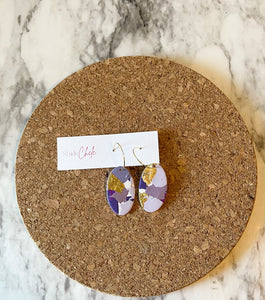 Lilac | Oval Hoops