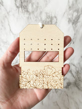 Load image into Gallery viewer, Geometric Floral Travel Earring Holder